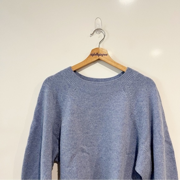 Vince Raglan Dolman Long Sleeve Wool Cashmere Blend Sweater - Picture 12 of 13